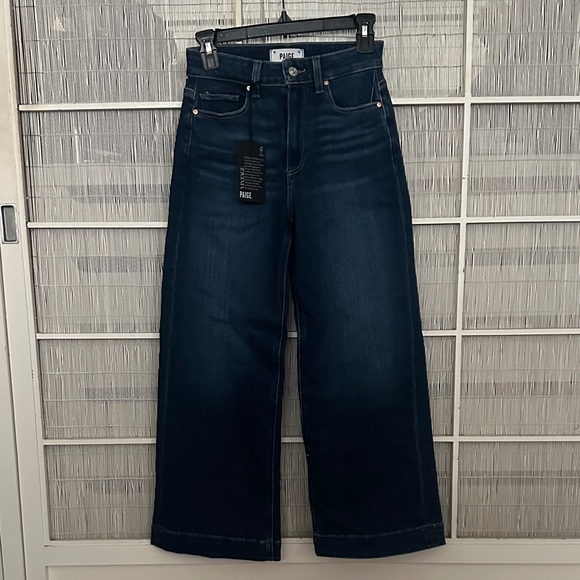 PAIGE Women's Deep Indigo Flare Jeans